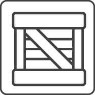 Form und Größe sind entscheidend, ob Ihr Paket ein Standardpaket oder Sperrgut ist Skizzierte Großverpackung als Symbolbild für Sperrgut